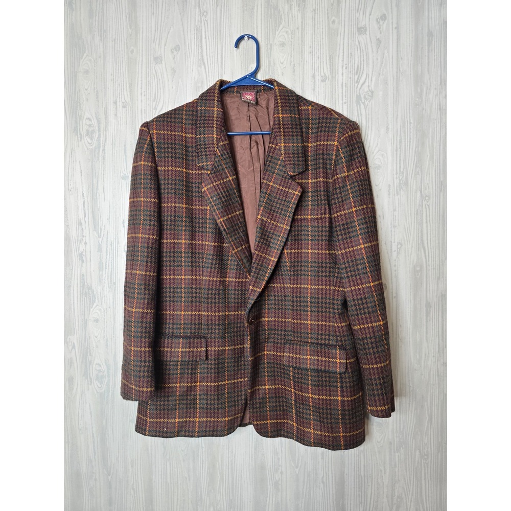 Vintage Anne Klein Blazer Womens Oversized Structured Tailored Career Jacket